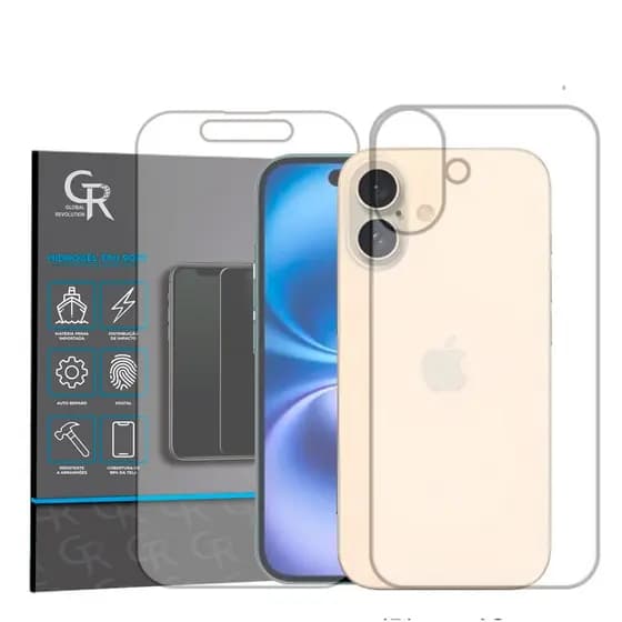 Película Hidrogel HD Frente e Verso Para iPhone 16