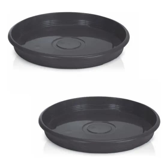Kit 2 Pratos 20 Cm De Diâmetro Para Vasos E Pote De Plantas