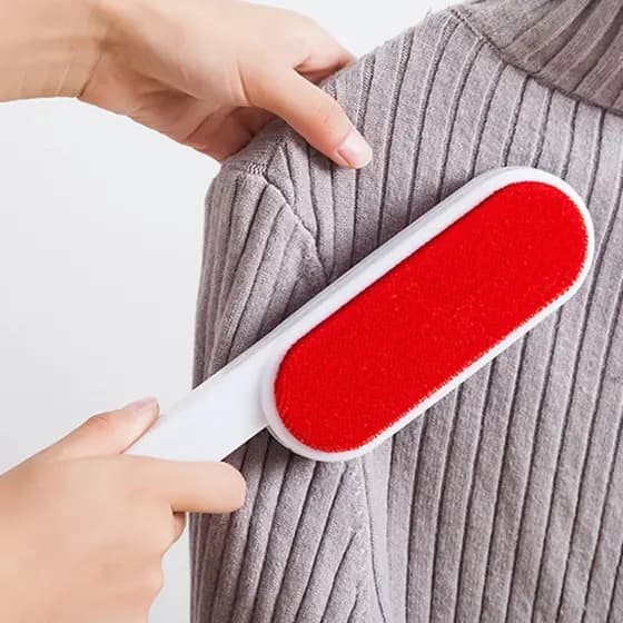Escova Tira Pelo Papa Bolinha De Roupa Carpete Sofá C/ Cabo