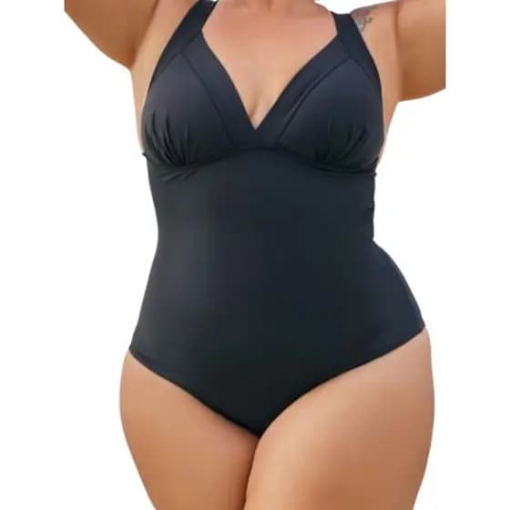 Maiô Plus Size Cruzado Estampado Várias formas de Amarrar nas costas