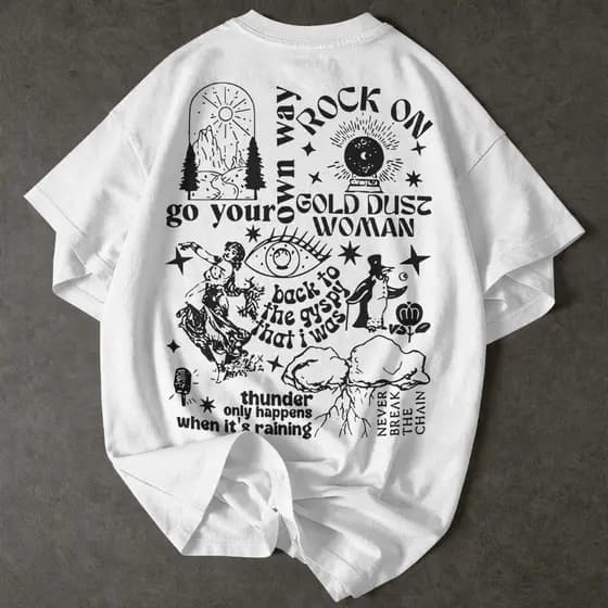 Camiseta Streetwear Fleetwood Mac Banda De Rock Tour Brazil Novo!
