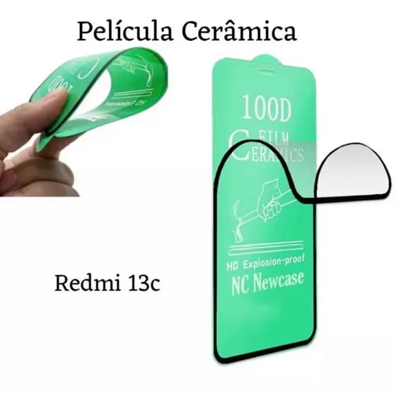 Película Cerâmica 3D Hidrogel Flexível Para Xiaomi Redmi 13C
