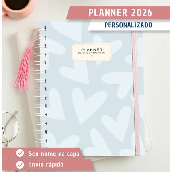 Planner Personalizado com nome - 2026 - Lovely