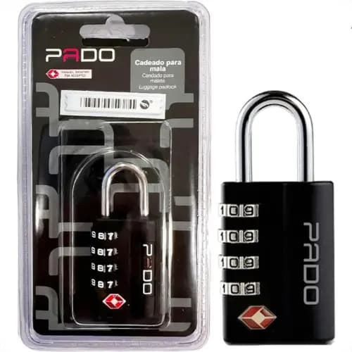 Cadeado de segredo Tsa Pado cor preto