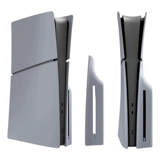 Capa Case Carcaça Para Ps5 Slim Cinza Substituição Rígida Com Disco Sem Disco