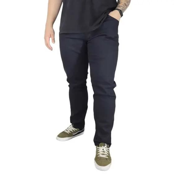 Calça Preta Plus Size Masculina Jeans com Elastano Jeans Premium