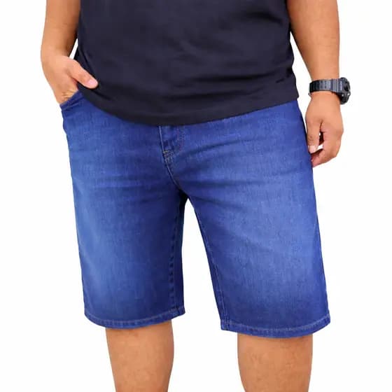 Bermuda Jeans Plus Size Masculina Premium - AREL Basics