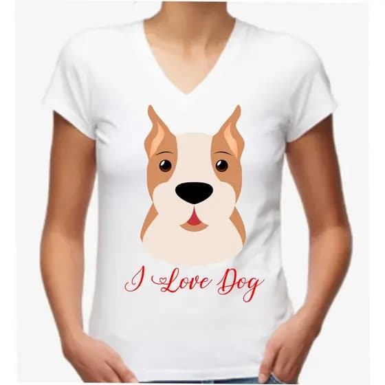baby look estampa cães