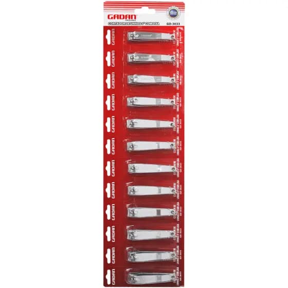 Cortador de Unha Grande Cartela com 12 Unidades GD 3033