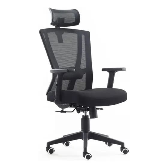 Cadeira De Escritório Presidente Diretor Ergonomica Com Tela Preto Tela