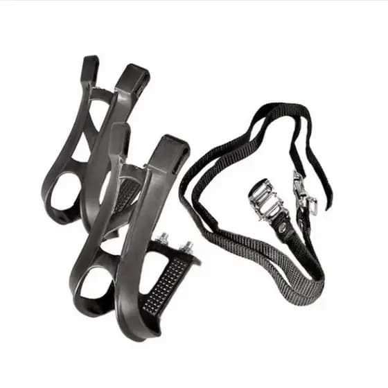 Firma Pé De Nylon Com Correia p/ Pedal De Bicicleta e Spinning