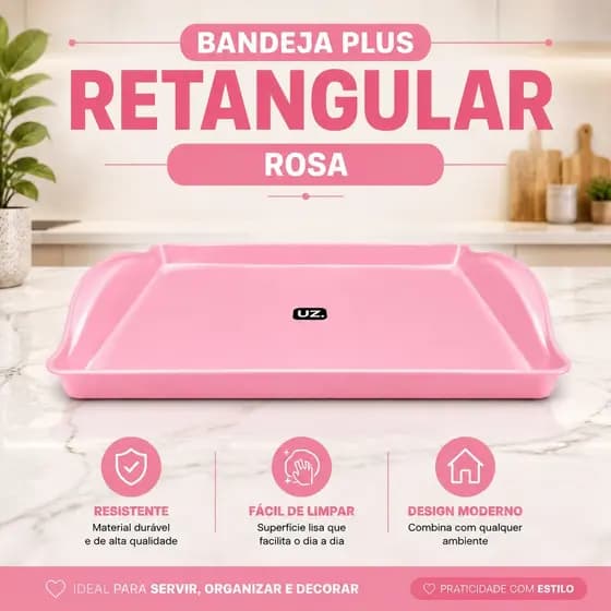 Bandeja Plus Rosa Uz