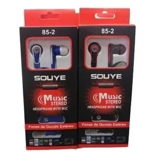 Fones Com Microfone Para Celulares Promoção Kit com 10 Peças Souye 852-M
