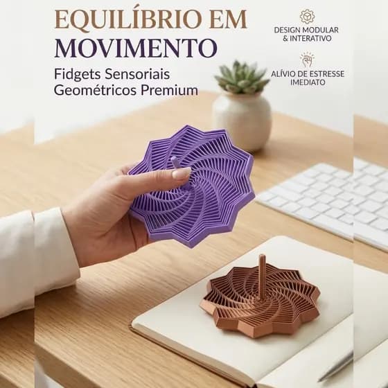 Fidget Toy Estrela Sensorial | Expansível Anti stress Relaxante Depressão Sensorial Rotativo