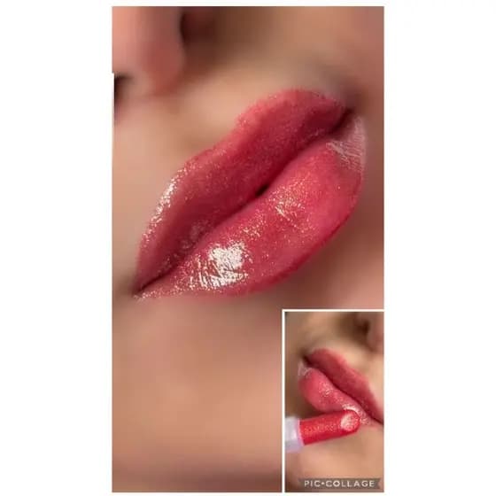 Lipbalm com Gliter/Hidratante labial/BATOM EFEITO GLOSS/BRILHO INTENSO