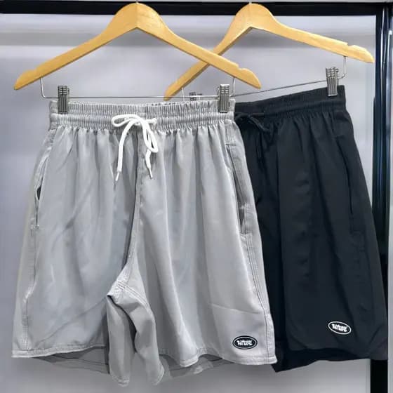 Bermuda Masculina Treino Academia Ripfire Logo Emborrachada Tac Tel Elastano