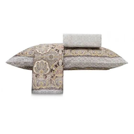 Jogo De Cama Queen Para Cama Box 4 Peças Realce Sultan