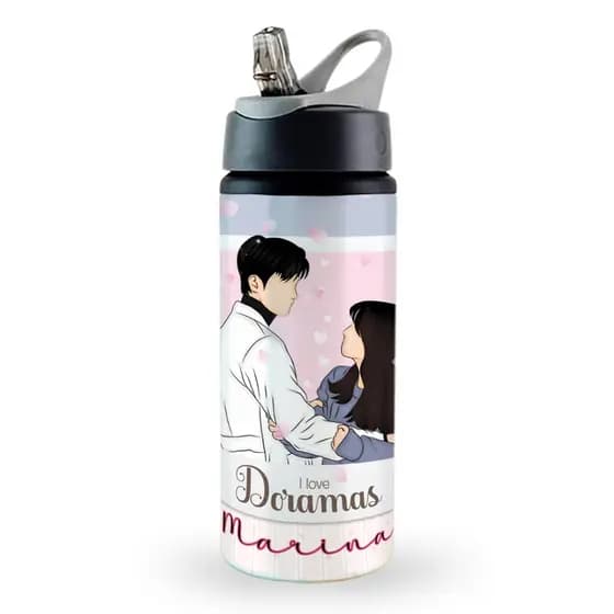 Garrafa Squeeze Dorama Personalizada com Nome