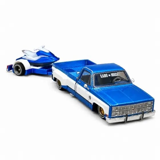 Carretinha com Jet-ski Miniatura 3D escala 1/64 para hotwheels matchbox