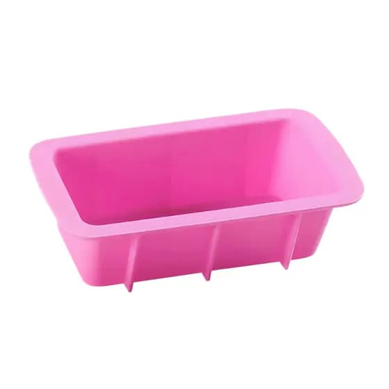 Molde de Silicone Retangular para Culinária, Sabonetes, Velas