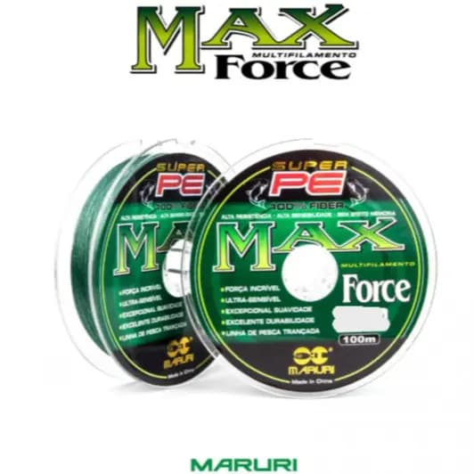 Linha Multifilamento Max force 4x e Kawana 4x Verde Oliva 100mt