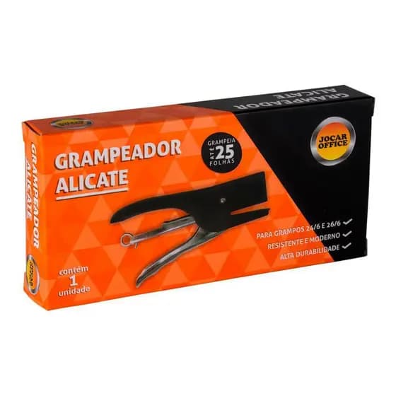 Grampeador Alicate Profissional Reforçado Em Aço 25 Folhas