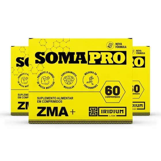 Soma Pro - 60 comprimidos - Kit 3 caixas Iridium Labs