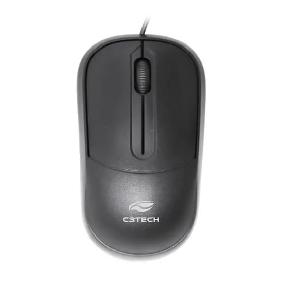 Mouse Óptico USB C3Tech MS-35 Preto – Precisão e Conforto