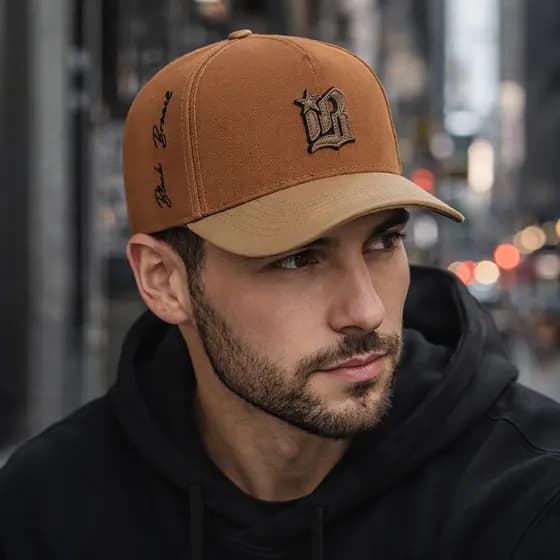Boné Masculino Streetwear Premium Aba Curva Em Couro Fechado Trucker Bordado Black Brasil Originall