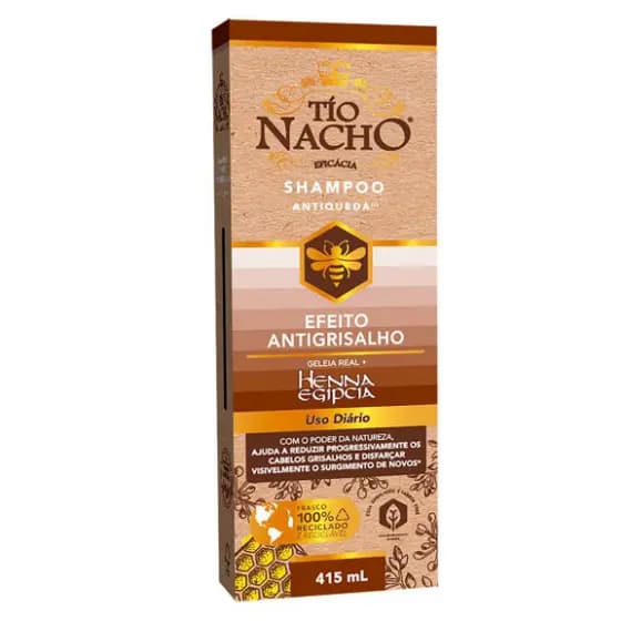 Shampoo Tío Nacho Antiqueda Efeito Antigrisalho 415ml