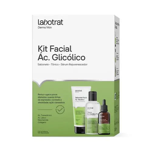 Labotrat Glicólico Kit Facial Sabonete + Tonico + Sérum