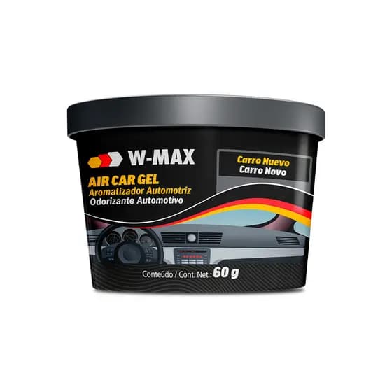 Aromatizante Automotivo Cheirinho Air Car Gel Carro Novo 60g W-Max