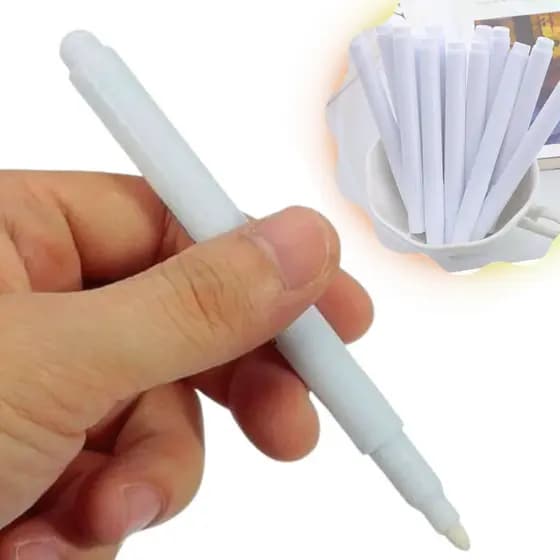 10 Giz Líquido Caneta Branca Para Quadro Preto Decoração Nf