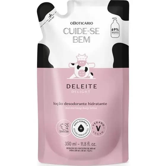 Refil Hidratante Corporal Cuide-se Bem Deleite 350ml O Boticário