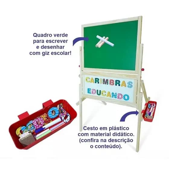 Quadro lousa Magnético carimbras educatico