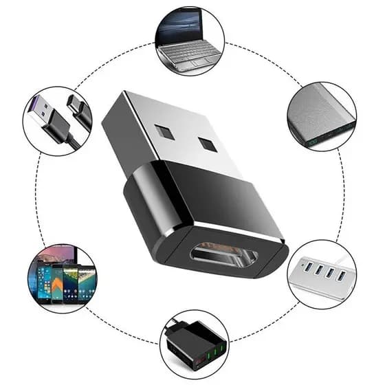 Adaptador Usb Para Tipo C 2.0 Mini Transmissor Conversor
