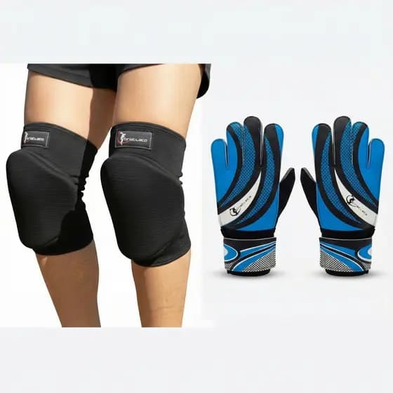 Luva Para Goleiro Adulto + Joelheira Acepro Triatleta Oferta