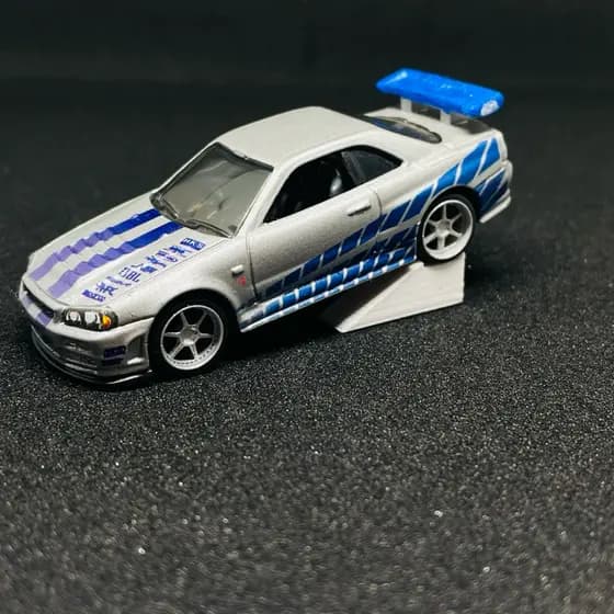 Rampa exposição para miniaturas de carrinhos/Miniaturas 1:64/Expositor - Envio imediato