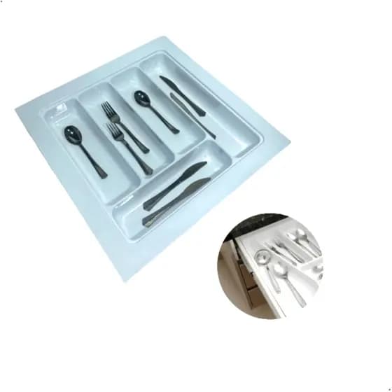 Divisor De Talher Og-72 Branco/Cinza 468 X 473mm Moldplast/porta Talher/organizador De Talher