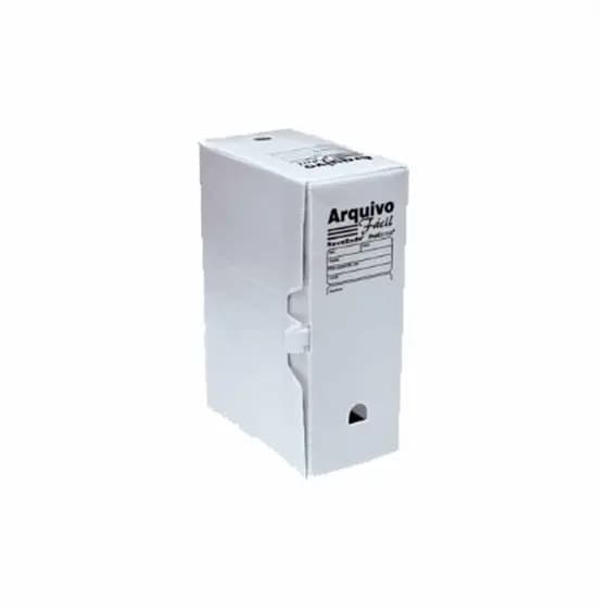 Arquivo Morto 35x25x13cm Polionda Econômico Branco Polibras 10UN