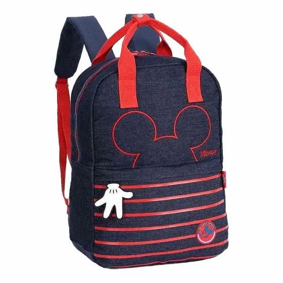 Mochila Infantil Mickey Azul BMK78651 Luxcel - UN