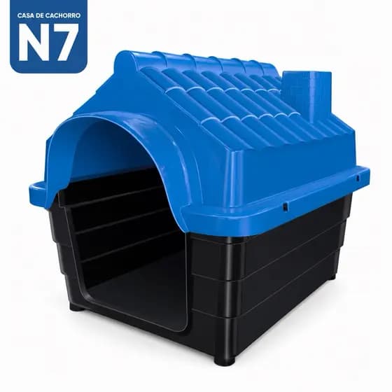 Casinha Casa Plástica Para Cachorro Porte Médio N7 Casa Pet Proteção Sol e Chuva Desmontável