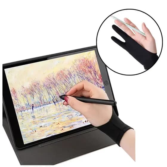luva palm rejection para Mesa digitalizadora - 2 dedos