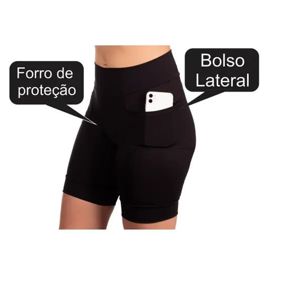 Bermuda Ciclismo shorts ciclista feminino