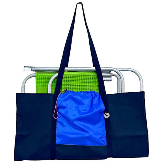 Sacola De Praia Com Suporte Para Levar Cadeiras Porta Objeto