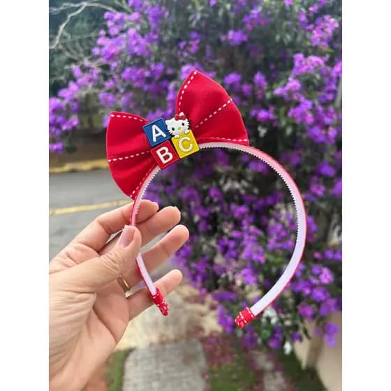 Tiara de cabelo Infantil escolar menina Luxo