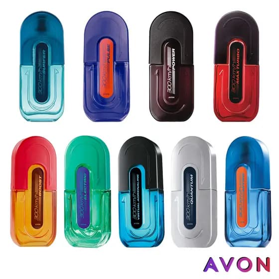 300km/h Deo Colônia Avon - 100ml: Quantum, Power, Max Turbo, Pulse, Nitro, Surfer, Boost, Virtual Adrenaline e Electric
