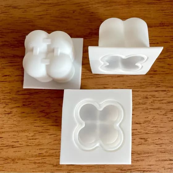 Molde de Silicone Mini Bubble 1 Cavidade p Velas Artesanais