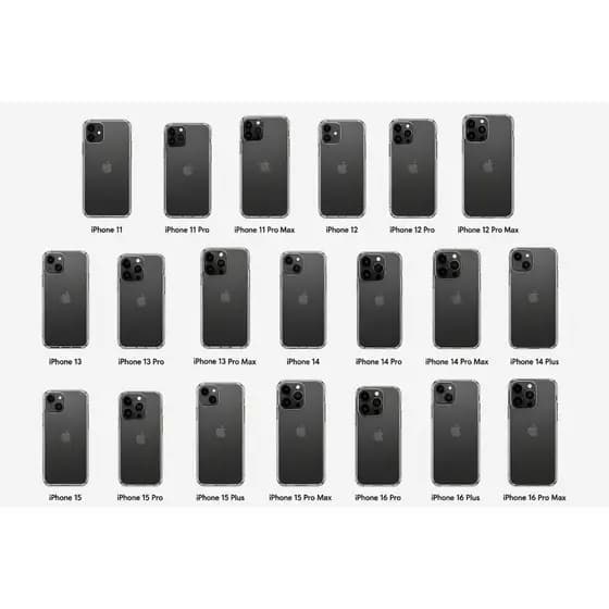 Capinha Preta Silicone Aveludada Para iPhone 11/12/13/14P/15/16 ProMax Premium