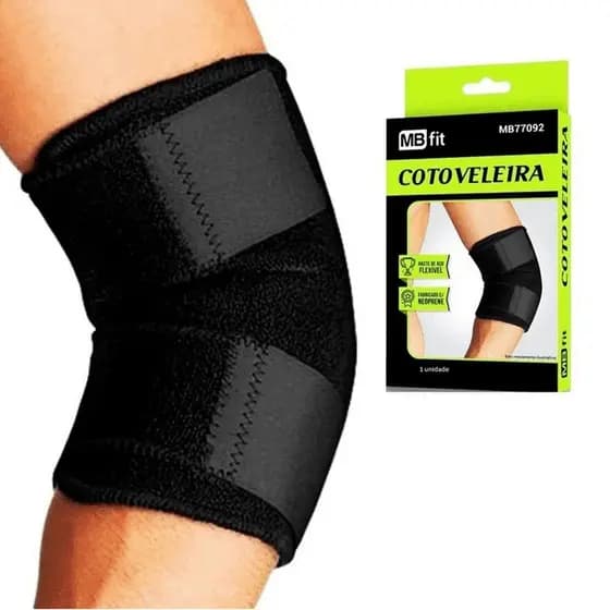 Cotoveleira Ajustável Compressiva Resistente Para Lesões Neoprene Sport Tendinite MBfit